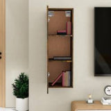 Vidaxl tv-meubel 30,5x30x90 cm bewerkt hout gerookt eikenkleur