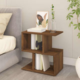 Vidaxl nachtkastjes 2 st 50x30x51,5 cm bewerkt hout bruin eikenkleur
