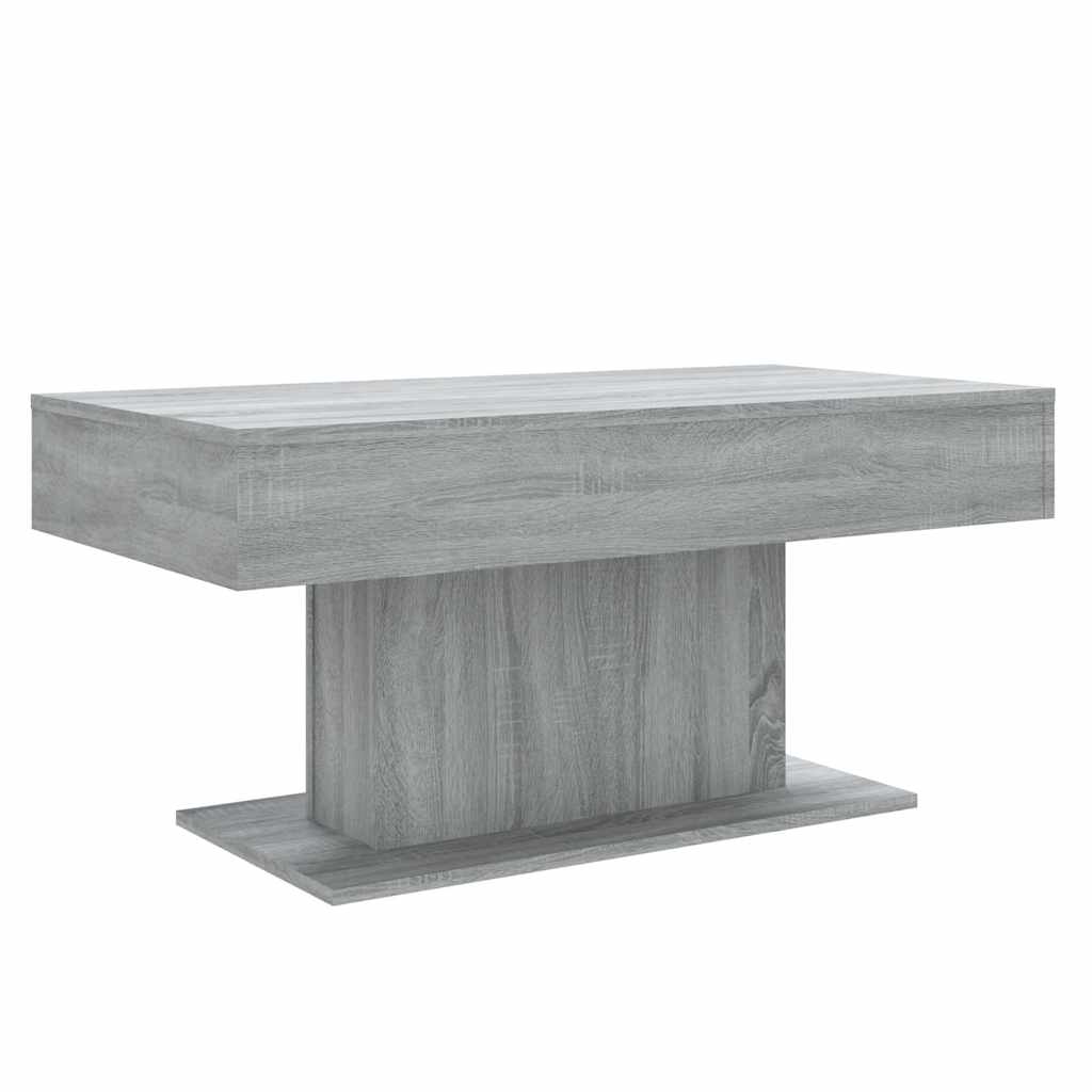Vidaxl salontafel 96x50x45 cm bewerkt hout grijs sonoma eikenkleurig