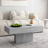 Vidaxl salontafel 96x50x45 cm bewerkt hout grijs sonoma eikenkleurig