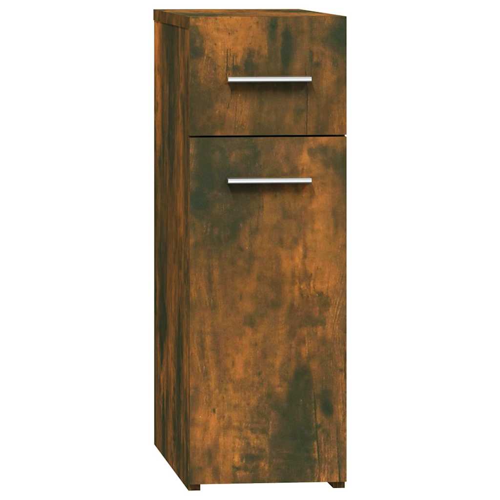 Vidaxl apothekerskast 20x45,5x60 cm bewerkt hout gerookt eikenkleurig