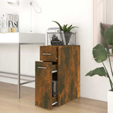 Vidaxl apothekerskast 20x45,5x60 cm bewerkt hout gerookt eikenkleurig