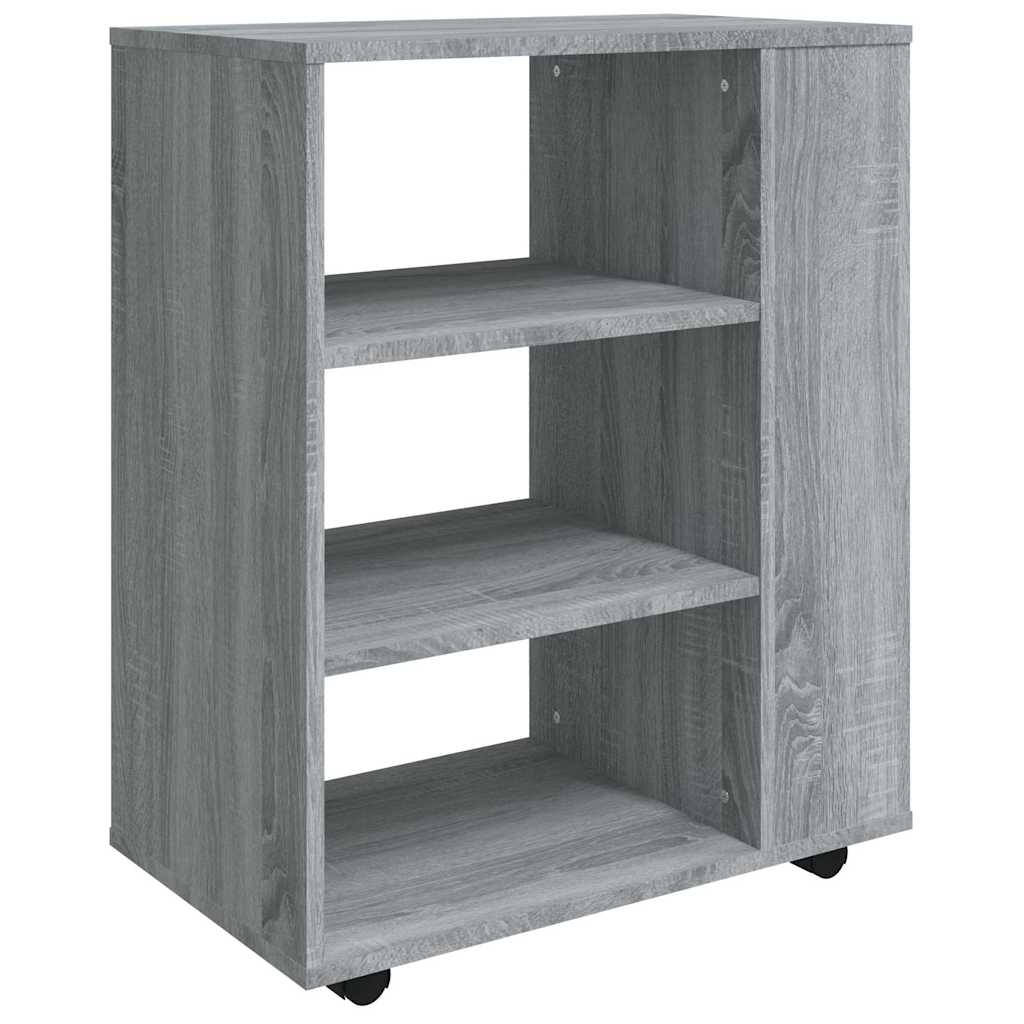 Vidaxl rolkast 60x35x75 cm bewerkt hout grijs sonoma eiken