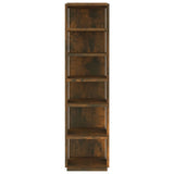 Vidaxl schoenenrek 27,5x27x102 cm bewerkt hout gerookt eikenkleurig