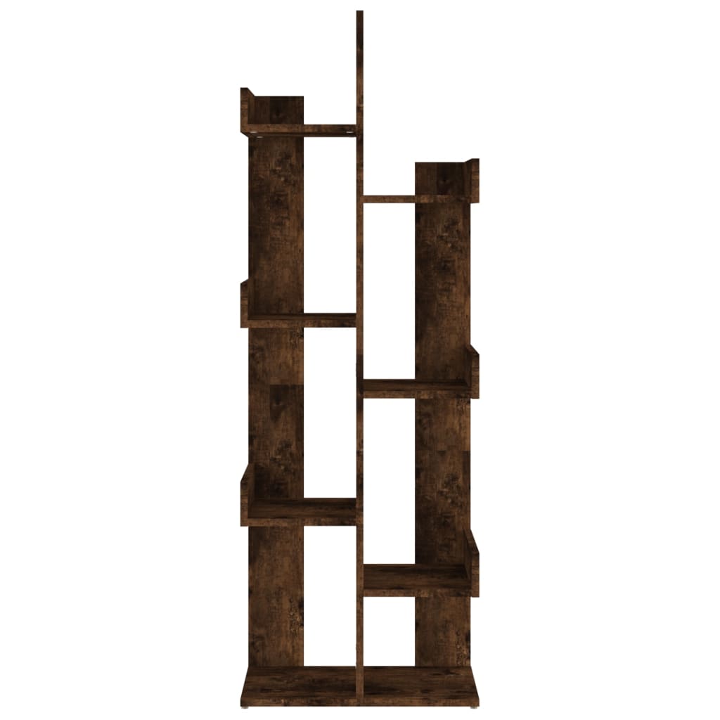 Vidaxl boekenkast 48x25,5x140 cm bewerkt hout gerookt eikenkleurig