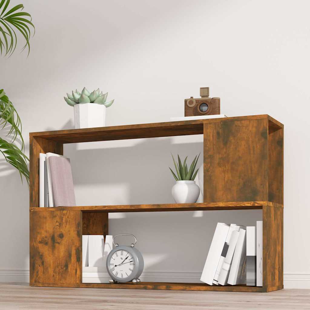 Vidaxl boekenkast 100x24x63 cm bewerkt hout gerookt eikenkleurig