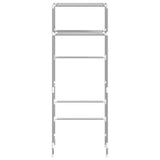 Vidaxl toiletrek 2-laags 53,5x28x143 cm ijzer grijs