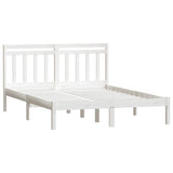 Vidaxl bedframe massief hout wit 150x200 cm