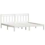 Vidaxl bedframe massief grenenhout wit 160x200 cm