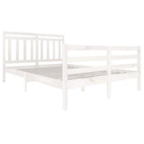 Vidaxl bedframe massief hout wit 140x200 cm