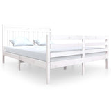 Vidaxl bedframe massief grenenhout wit 160x200 cm