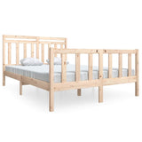Vidaxl bedframe massief hout 140x190 cm