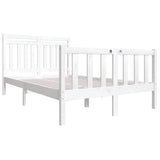 Vidaxl bedframe massief hout wit 140x190 cm