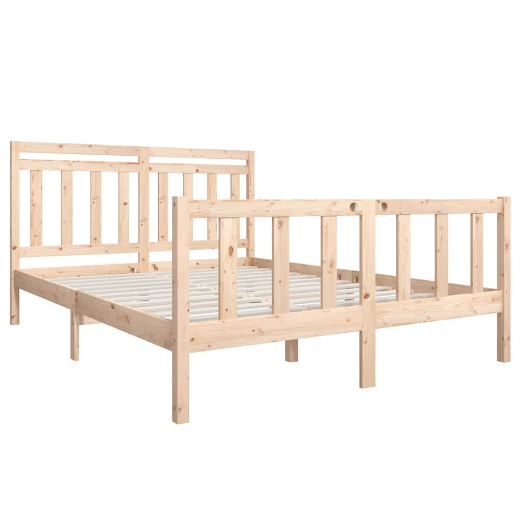 Vidaxl bedframe massief hout 160x200 cm