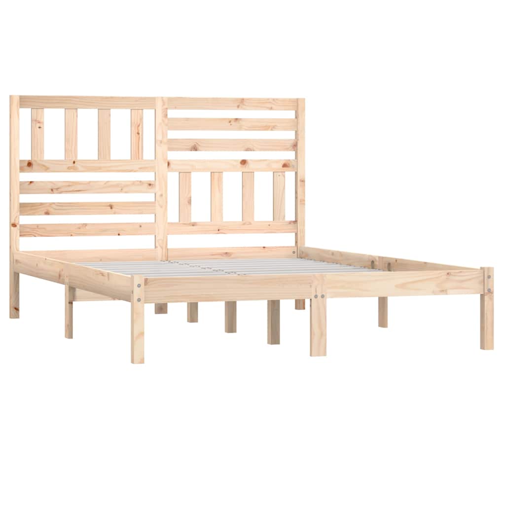 Vidaxl bedframe massief grenenhout 150x200 cm