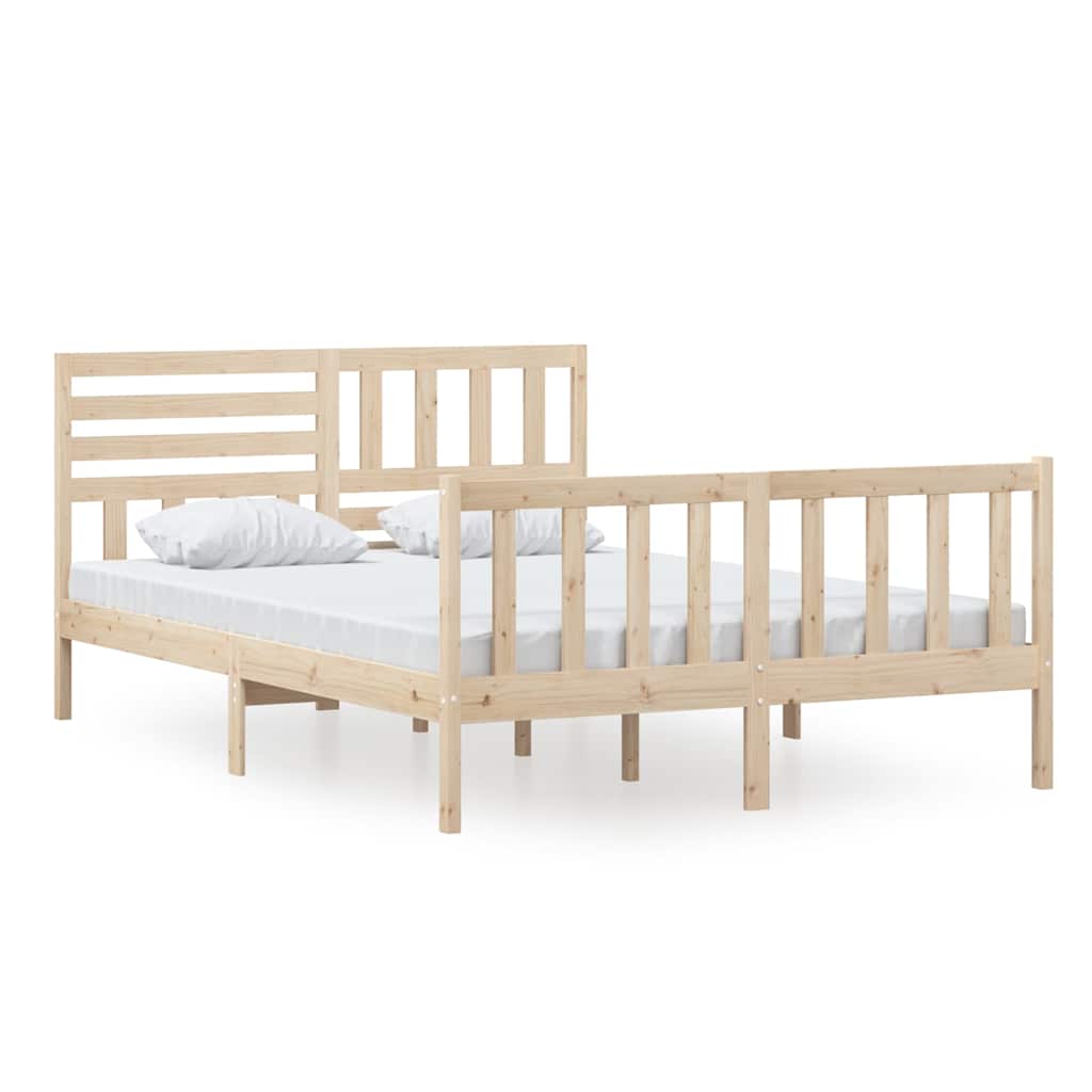 Vidaxl bedframe massief hout 140x200 cm