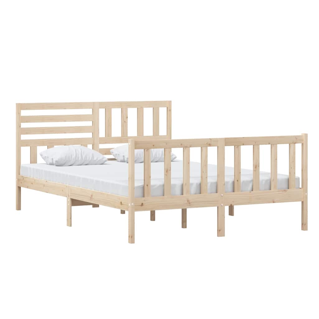 Vidaxl bedframe massief hout 140x200 cm