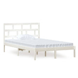 Vidaxl bedframe massief grenenhout wit 120x200 cm