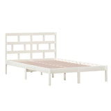 Vidaxl bedframe massief grenenhout wit 120x200 cm