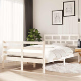 Vidaxl bedframe massief grenenhout wit 120x200 cm