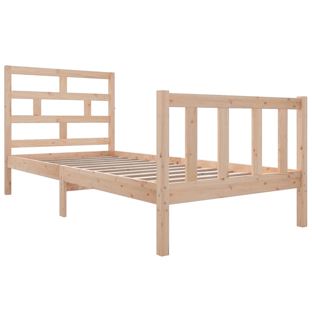 Vidaxl bedframe massief grenenhout 90x200 cm