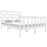 Vidaxl bedframe massief grenenhout wit 120x200 cm