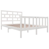 Vidaxl bedframe massief grenenhout wit 120x200 cm