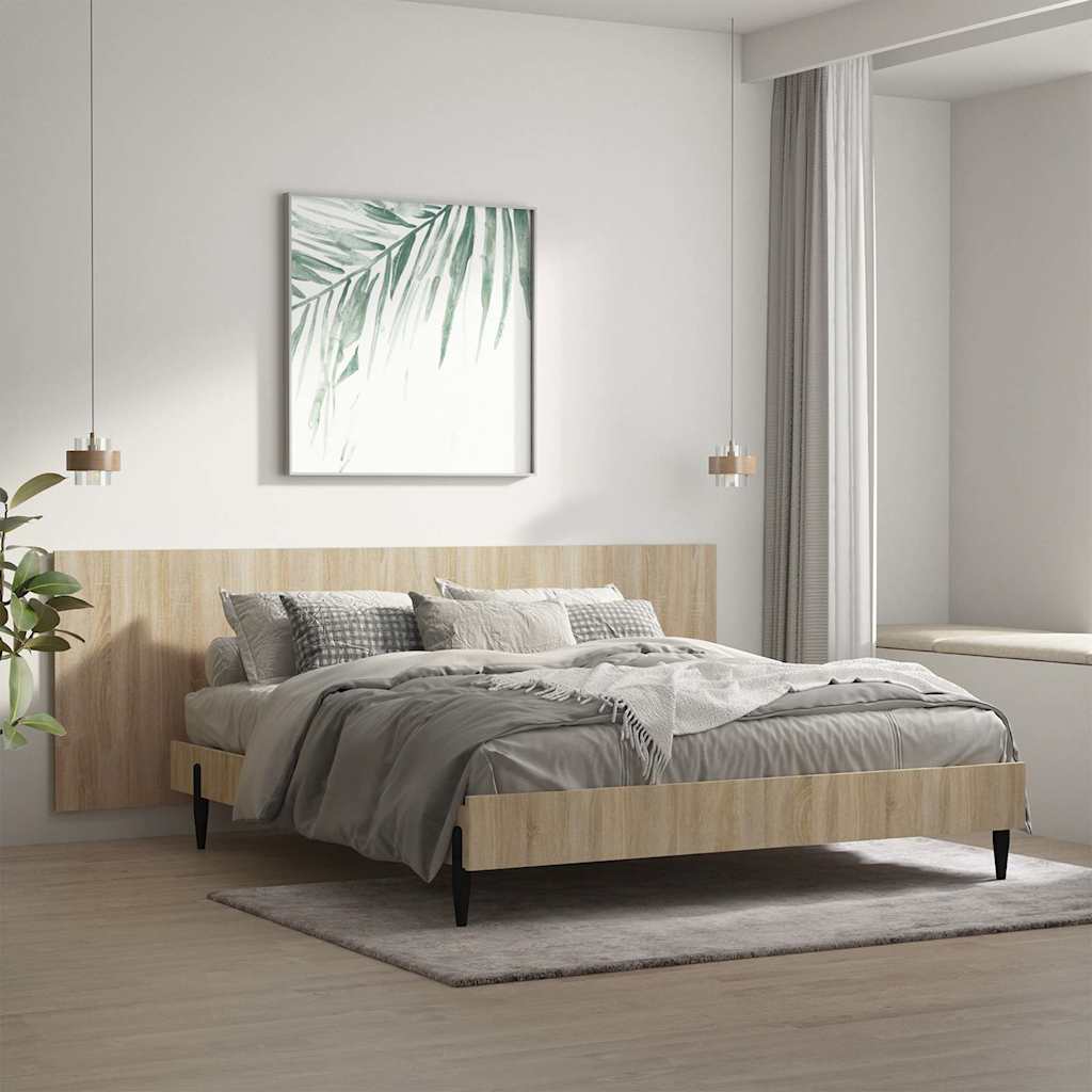Vidaxl hoofdbord wandmodel 240x1,5x80 cm bewerkt hout sonoma eiken
