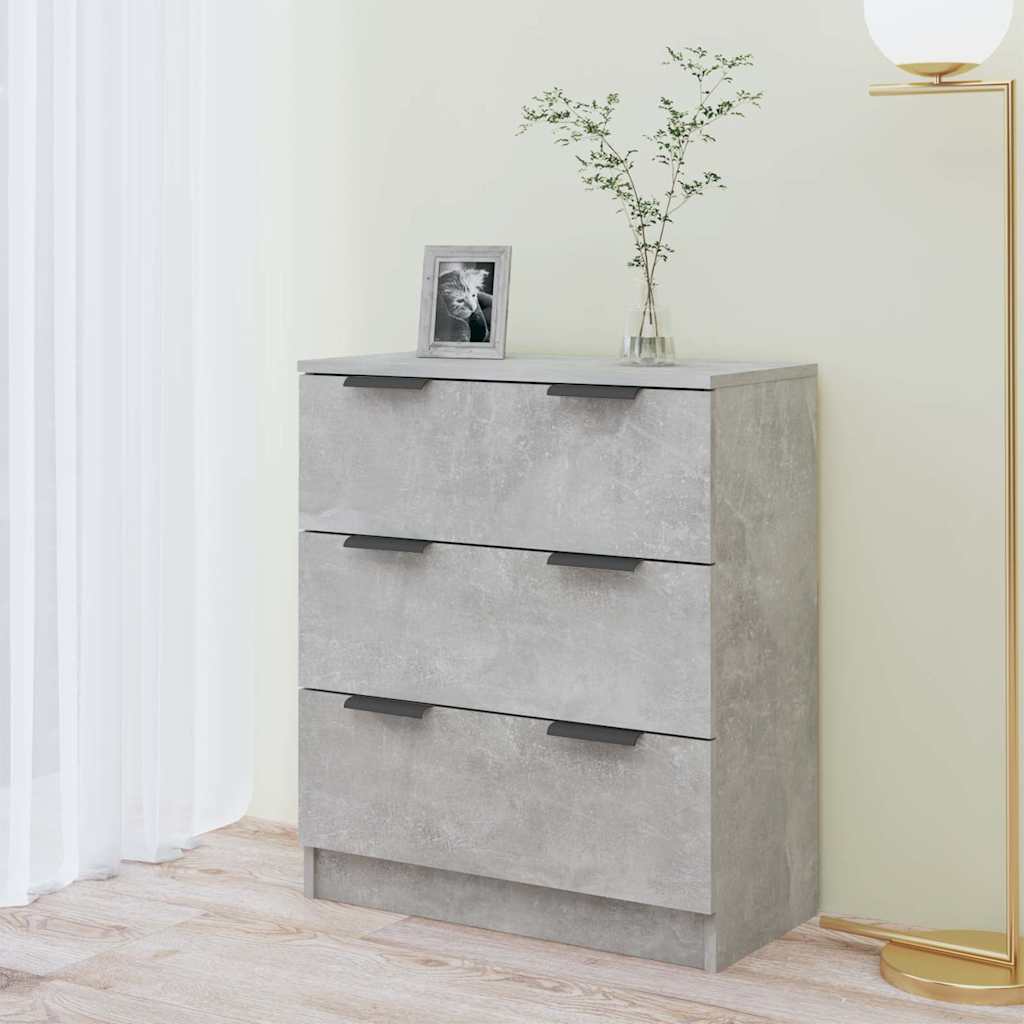 Vidaxl dressoir 60x30x70 cm bewerkt hout betongrijs