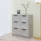 Vidaxl dressoir 60x30x70 cm bewerkt hout betongrijs
