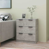 Vidaxl dressoir 60x30x70 cm bewerkt hout betongrijs