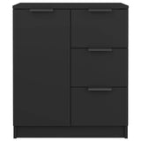 Vidaxl dressoir 60x30x70 cm bewerkt hout zwart