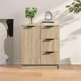 Vidaxl dressoir 60x30x70 cm bewerkt hout sonoma eikenkleurig