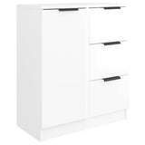 Vidaxl dressoir 60x30x70 cm bewerkt hout hoogglans wit