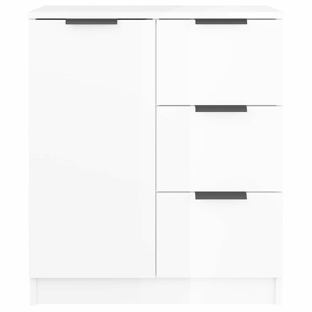 Vidaxl dressoir 60x30x70 cm bewerkt hout hoogglans wit