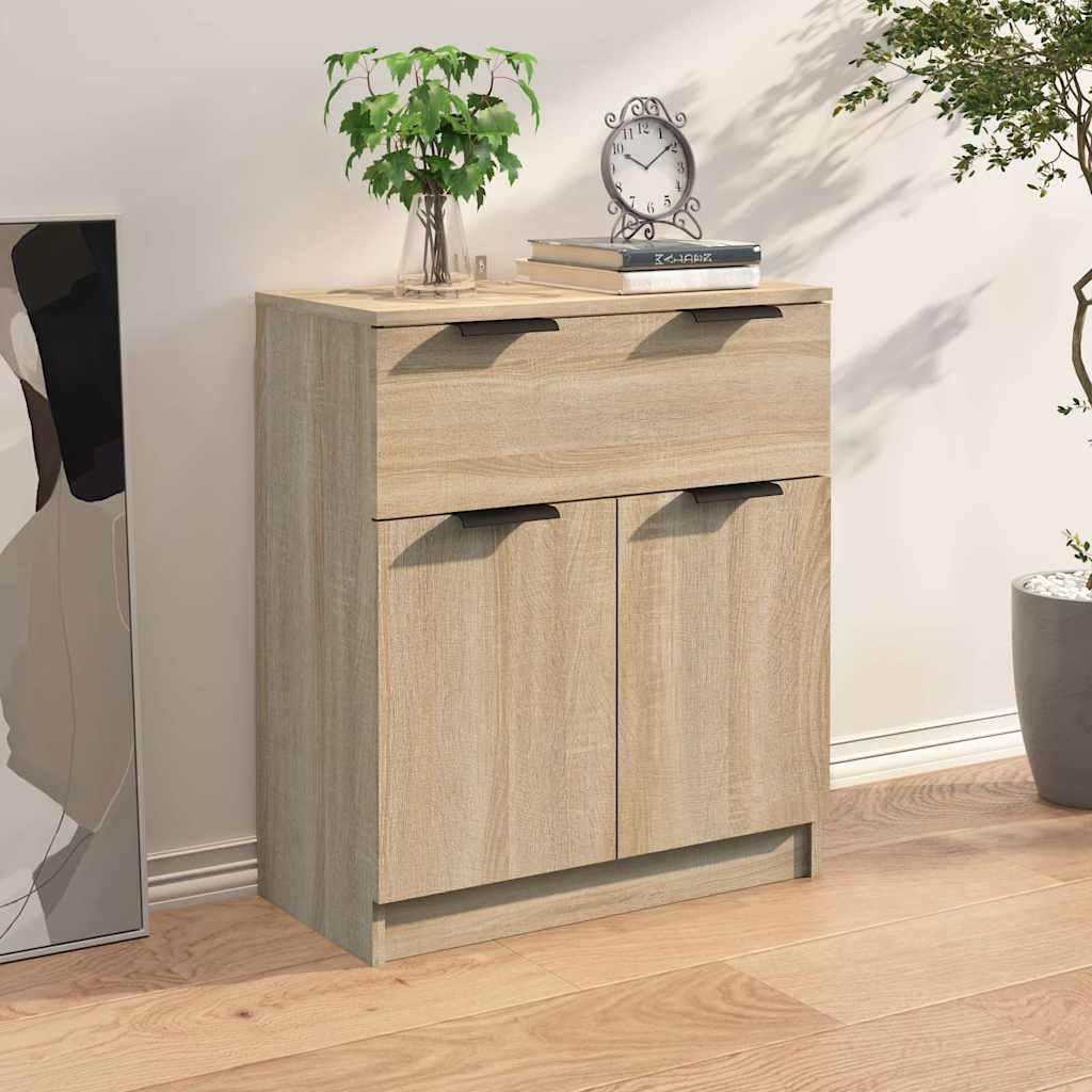 Vidaxl dressoir 60x30x70 cm bewerkt hout sonoma eikenkleurig