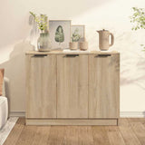 Vidaxl dressoir 90,5x30x70 cm bewerkt hout sonoma eikenkleurig