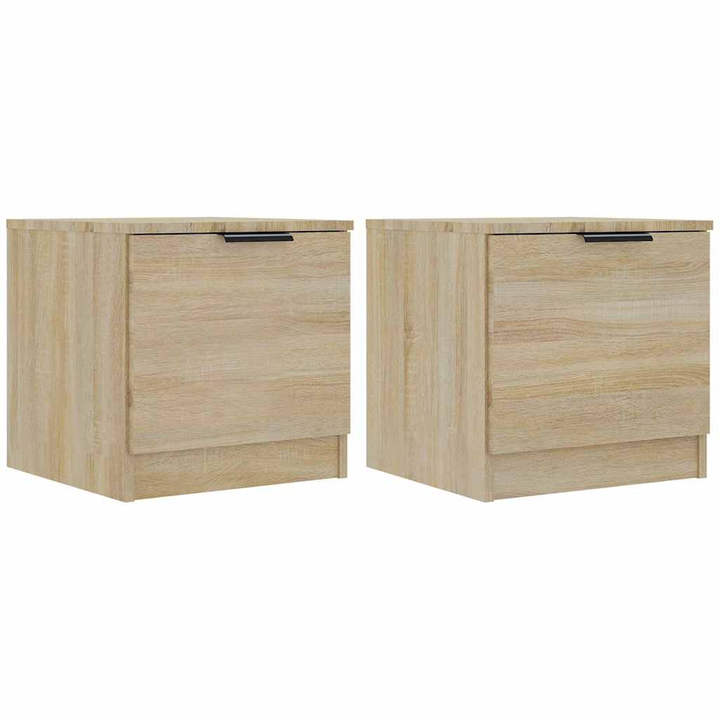 Vidaxl nachtkastjes 2 st 40x39x40 cm sonoma eikenkleurig