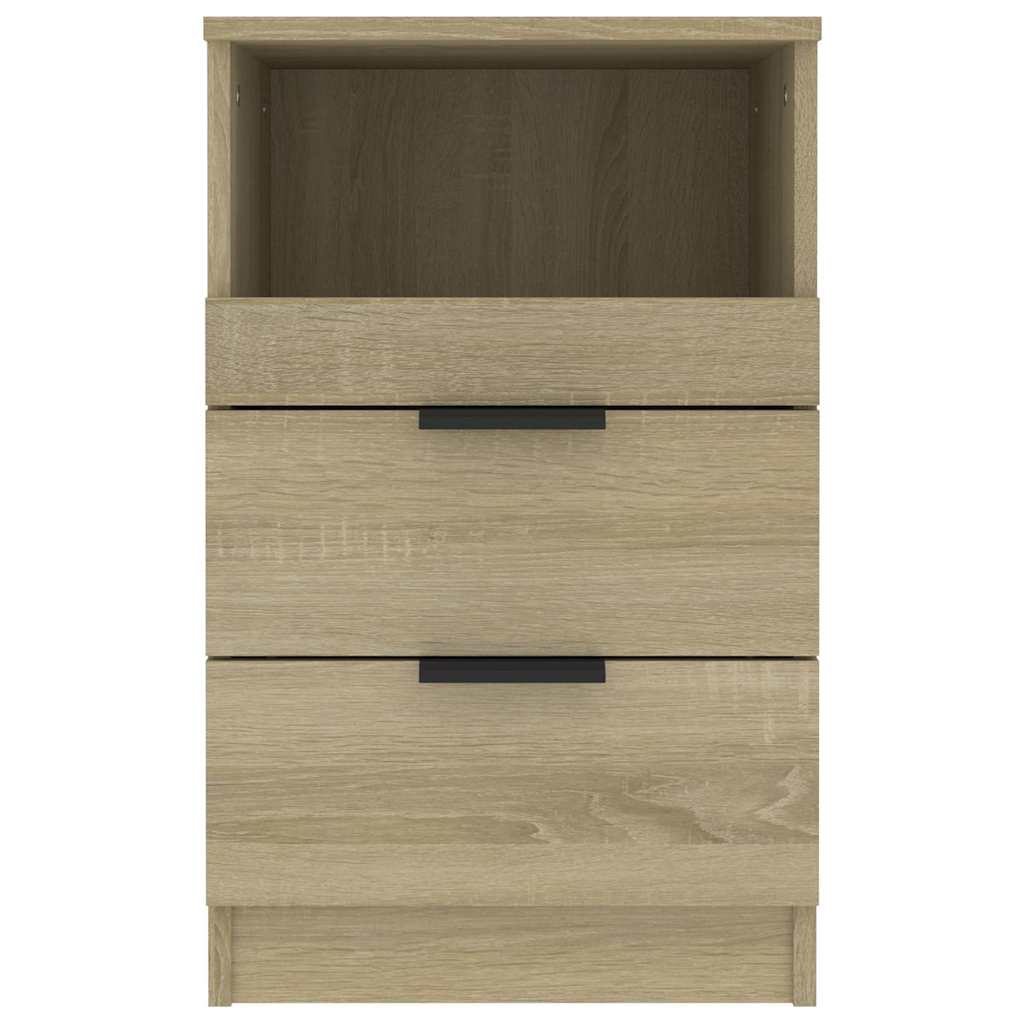 Vidaxl nachtkastje bewerkt hout sonoma eikenkleurig