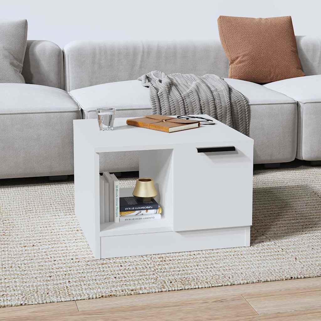 Vidaxl salontafel 50x50x36 cm bewerkt hout wit