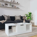 Vidaxl salontafel 102x50x36 cm bewerkt hout wit