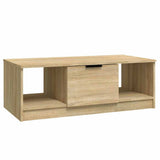 Vidaxl salontafel 102x50x36 cm bewerkt hout sonoma eikenkleurig