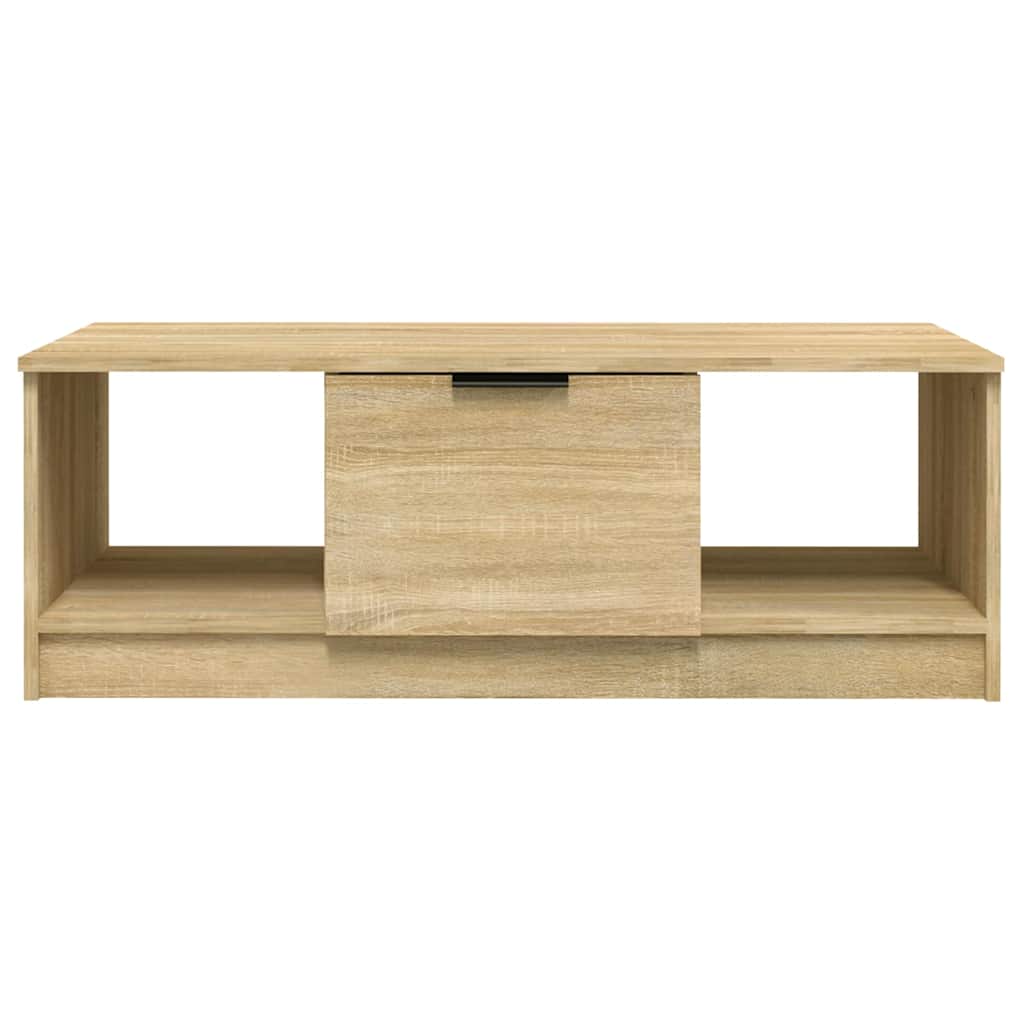 Vidaxl salontafel 102x50x36 cm bewerkt hout sonoma eikenkleurig