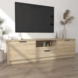 Vidaxl tv-meubel sonoma eiken 140x35x40 cm bewerkt hout