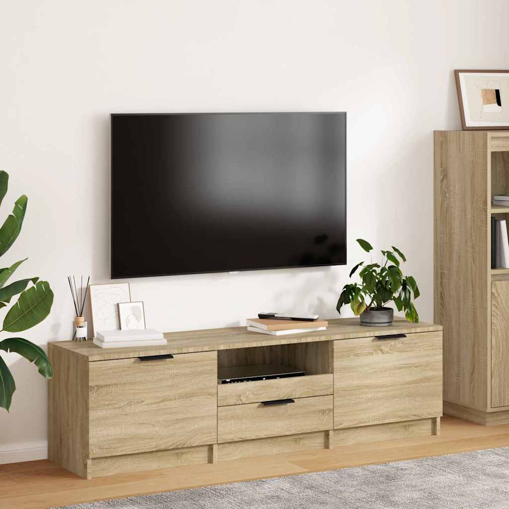 Vidaxl tv-meubel sonoma eiken 140x35x40 cm bewerkt hout