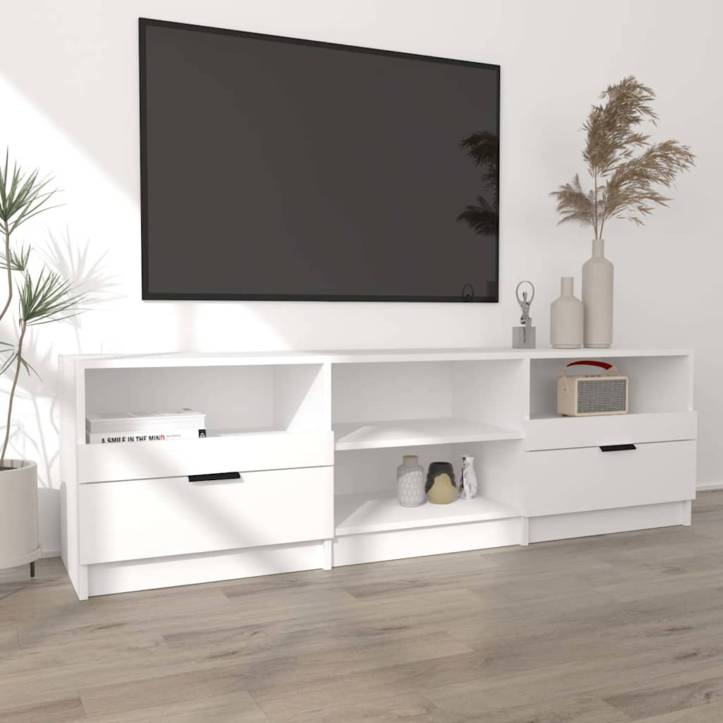 Vidaxl tv-meubel 150x33,5x45 cm bewerkt hout wit