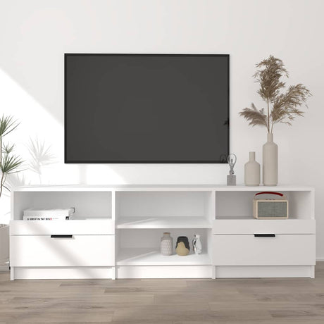 Vidaxl tv-meubel 150x33,5x45 cm bewerkt hout wit
