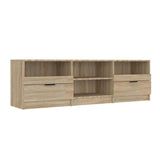 Vidaxl tv-meubel 150x33,5x45 cm bewerkt hout sonoma eikenkleurig
