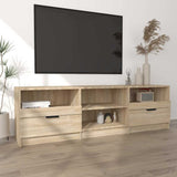 Vidaxl tv-meubel 150x33,5x45 cm bewerkt hout sonoma eikenkleurig