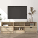 Vidaxl tv-meubel 150x33,5x45 cm bewerkt hout sonoma eikenkleurig